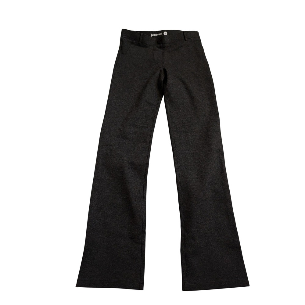 Betabrand Classic DPYP Dress Pant Yoga Pant Straight Leg Charcoal Gray Small NEW - Picture 6 of 12